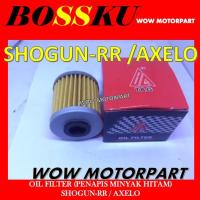 ราคา SHOGUN RR กรองน้ํามันเครื่อง AXLO กรองน้ํามัน SHOGUN RR กรองน้ํามัน AXLO PENAPIS MINYAK HITAM SHOGUN-RR FILTER BOSSKU (43115560663)