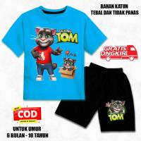 ราคา KATUN ชุดเด็กแขนสั้นอายุ 6 เดือน - 10 ปี ทอม พูดได้ โมตอฟ เนื้อผ้าฝ้ายพรีเมี่ยม สกรีน DTF สีดํา cln (40164686966)