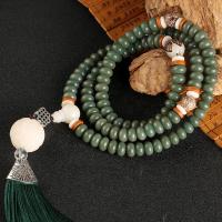 ราคา หนังสีเขียวธรรมชาติ Weathered สีเขียว Yin หนัง Bodhi Root สร้อยข้อมือ 108 หยกสีขาวธรรมชาติ Bodhi เมล็ดสร้อยคอลูกปัด (40174043770)