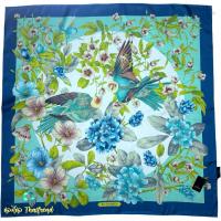 ราคา Parrot Floroal Silk Scarf - ผ้าคลุมไหล่ ผ้าพันคอผ้าไหม Jim Thompson (41764668869)