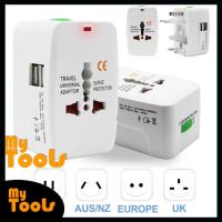 ราคา Mytools Universal Adapter Worldwide Travel Adapter พร้อมพอร์ตชาร์จ USB คู่ (สีขาว) (21589050177)