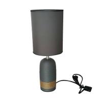 ราคา KK Shop โคมไฟตั้งโต๊ะ สไตล์วินเทจ รุ่น เซรามิค ( เทา ) (56243792)