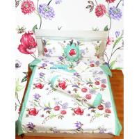 ราคา นอนที่รัก ชุดเครื่องนอนผ้าไหมซาตินดอกไม้สีม่วงเกาหลี (44463506168)