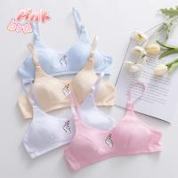 ราคา 2021#ชุดชั้นในน่ารัก สีทึบ ผ้าคอตตอน ใส่สบาย สายสะพายปรับได้ ฟองน้ำบาง เหมาะสำหรับระยะการเจริญเติบโต จัดส่งทันที (25913209532)