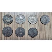ราคา เหรียญ Washington Quarter dollar liberty ปี 1980,1982,1984,1986,1991,1993,1996 (26978034808)