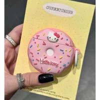 ราคา น่ารัก Hello Kitty โดนัท lollipop AirPods สําหรับ AirPods 4 1/2/3/Pro Pro2 กรณี AirPods 3 AirPods 4 ซิลิโคนนุ่ม Apple ชุดหูฟังบลูทูธไร้สาย Anti drop AirPods 2 Gen กรณี (28563238414)
