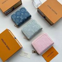 ราคา กระเป๋าใส่เหรียญและบัตร.Monogram Jacquard Denim ขนาด 11x8.5 (40122607229)