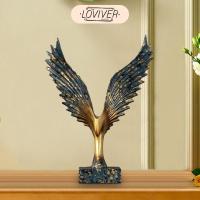 ราคา LOVIVER รูปปั้นปีกนกอินทรีของตกแต่งหุ่นสะสมสําหรับราศีตุลย์ (26128390140)