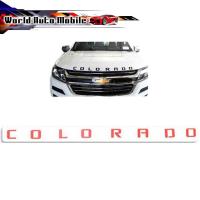 ราคา โลโก้ COLORADO LOGO COLORADO ติดฝากระโปรงหน้า สีแดง 1ชิ้น chevrolet colorado มีบริการเก็บเงินปลายทาง (17070138325)