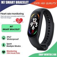 ราคา M7 Smart Band Fitness Bracelet Watches Women Men's Watch Blood Pressure Monitor Spor (27667452171)