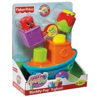 ราคา Fisher Price-บล็อคต่อรูปเรือ (Blockity-Pop Tugboat ) (609582750)