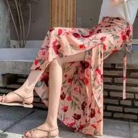 ราคา กระโปรงชีฟองสไตล์เกาหลี ลายดอกไม้ (11833971165)