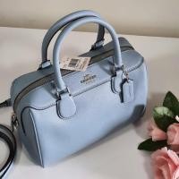 ราคา Coach (โค้ช) สะพายข้าง/ถือ หนังฟ้า แท้%จากshopThail (3934120413)