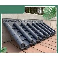 ราคา กระเบื้องเรซินแบบโบราณ หลังคาพลาสติกตกแต่ง หัวประตู อาคารโบราณ ผนังกระเบื้องเคลือบ (41062491015)