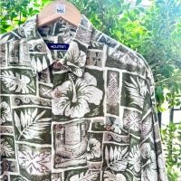 ราคา เสื้อฮาวายมือสอง Size 5XL (อก 54") แบรนด์ Puritan - ผ้า Rayon เสื้อฮาวายหุ่นหมี (26581607466)