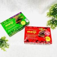 ราคา meiji Rich Strawberry และ Meiji Rich Matcha คุกกี้ช็อคโกแลตสอดไส้ครีมชาเขียวและครีมสตอเบอร์รี่ จากญี่ปุ่น ขนมญี่ปุ่น (8487856988)