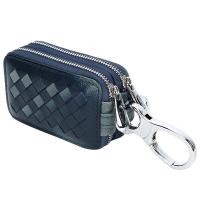 ราคา หนังหนังแกะทอกุญแจกระเป๋าสตางค์ซิปคู่กระเป๋ากุญแจรถมัลติฟังก์ชั่กรณีที่สําคัญผู้ชายและผู้หญิงแม่บ้านผู้ถือกุญแจ (27639947312)