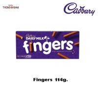 ราคา Cadbury Dairy Milk Chocolate Finger Biscuit แคดเบอร์รี่ บิสกิตแท่งเคลือบช็อกโกแลตนม ขนาด 114 กรัม(g.) BBE:27/04/2024 (22858229114)