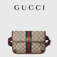 ราคา GUCCI กุชชี่ Ophidia ซีรีส์ GG LOGO Funky ไหล่เดี่ยว/ช่วงเอียง กระเป๋าคาดเอว Waist Bag/Belt Bag ทรั (28121671250)