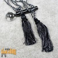 ราคา พู่รวบม่าน(คริสตัล) สายรวบผ้าม่านแบบพู่สีดำ (25997054073)
