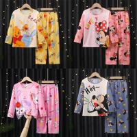 ราคา ลด10% โค้ด DDXDECW4 ใหม่# ชุดนอนเด็กผู้หญิงและเด็กผู้ชาย แขนยาวขายาว ลายการ์ตูน น่ารัก 100cm-150cm พร้อมส่งจากไทย (22814496239)