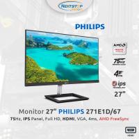 ราคา จอ Monitor 27'' PHILIPS 271E1D/67 IPS FHD 75Hz AMD FreeSynec จอมอนิเตอร์ ของใหม่ รับประกัน 3 ปี Synnex (11619019391)