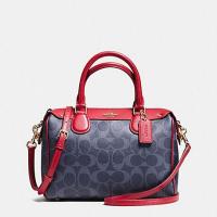 ราคา #ส่งฟรี EMS‼️ ของแท้ % COACH F37480 MINI BENNETT SATCHEL IN SIGNATURE DENIM (1139827948)
