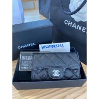 ราคา New Chanel cardholder black carviar #แบรนด์เนมแท้#louisvuitton#gucci#prada#hermes#miumiu#balenciaga#classic#woc#flat2112 (14876079847)