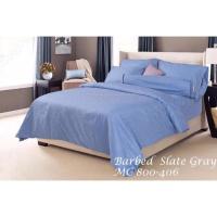 ราคา Monica Bedding ชุดผ้าปูที่นอน ผ้า Cotton Satin แท้ 100% 800 เส้นด้าย รุ่น Barbed Slate Gray (2463780210)