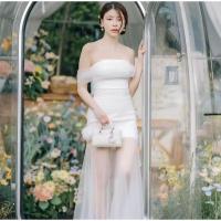 ราคา ชุดเดรสออกงานสีขาวงานป้าย Nittaya(นิตยา) มือ✌️ไซร์M (43001314165)