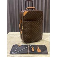 ราคา LV LOUIS VUITTON Monogram Pegase 55 ของแท้ กระเป๋าเดินทาง ล้อลาก มือสอง แบรนด์เนม หลุยส์ (19088672895)