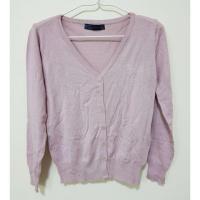 ราคา เสื้อผ้ามือสอง : (ญ) เสื้อคาร์ดิแกนสีม่วงอ่อน ผ้านิ่ม กระดุมถอดออกได้ (1631259620)