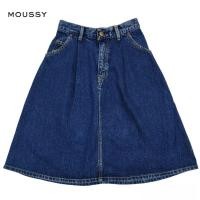 ราคา กระโปรงยีนส์เดนิม แบรนด์ Moussy. (24-25") (28255382585)