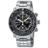 ราคา นาฬิกาข้อมือ Seiko Pilot's Flight Alarm Chronograph SNA411P1 สําหรับผู้ชาย (29500774962)
