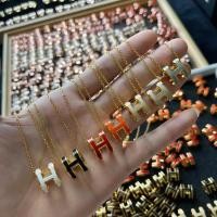 ราคา สร้อยคอนามธรรมแบบตัวอักษร Seiko CNC เคลือบ 18K Rose Gold สไตล์คลาสสิก (26841467631)