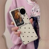 ราคา เคสโทรศัพท์มือถือหนังแกะ แบบนิ่ม ลายจุด ชุบไฟฟ้า สําหรับ OPPO Find N2 (N3) Find N3 (22585656911)