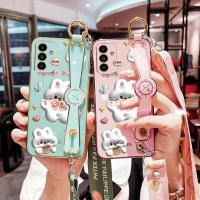 ราคา YBD สายรัดข้อมือยาวสําหรับ Samsung Galaxy M23 F23 M14 M13 M15 F15 F13 M54 M55 C55 F55 F54 M52 5G น่ารักสีขาวรูปแบบกระต่ายสามารถแนวทแยงข้ามกระเป๋าเป้สะพายหลัง (43958744549)