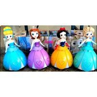 ราคา ตุ๊กตาเจ้าหญิงเต้น ใส่ถ่าน Dance เต้นระบำมีเสียงมีไฟกระโปรงหมุน ตุ๊กตานางฟ้า (3360547283)