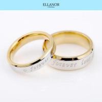 ราคา ELLANOR - แหวนคู่รัก Forever Love | แหวนไทเทเนียมป้องกันสนิมชุบทอง 18เค (40560268243)