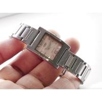 ราคา นาฬิกา Vintage มือสองญี่ปุ่น Casio 1330 LTP 1283 Seilver Dial ผู้หญิง Quartz สี่เหลี่ยม Tank 22mm (26242538341)