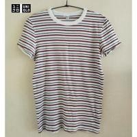 ราคา เสื้อยืด Uniqlo ผ้าร่อง มือสอง Size L (40050644159)