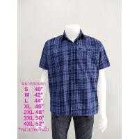 ราคา เสื้อหม้อห้อมเชิ้ตผู้ชาย ซาฟารี พิมพ์ลาย3กระเป๋า ลายตาราง เชิ้ตหม้อฮ่อมชายใส่ทำงาน (17073201243)