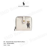 ราคา Polo Ralph Lauren กระเป๋าสตางค์ รุ่น Jumpsuit Polo Bear Compact Wallet for Women Code: 427907648001 (26903330696)