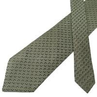 ราคา เนคไท Hugo Boss Silk Grey Geometric Italy เนคไทแบรนด์เนม ของแท้ (43761043731)
