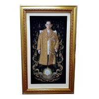 ราคา กรอบรูปในหลวง ผ้ากำมะหยี่ (1898620512)