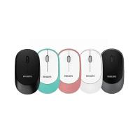 ราคา Philips M314 (SPK7314) Silent Wireless Mouse เมาส์ไร้สาย (ไร้เสียงคลิก) สีขาว/สีฟ้า/สีดำ/สีชมพู/สีดำเทา (4588853755)