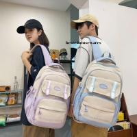 ราคา กระเป๋าสะพายหลัง ใส่โน็คบุ๊ค กระเป๋าหลายช่อง สไตล์เกาหลี ใบใหญ่ (26058167115)