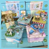 ราคา 3D puzzle ของเล่นตัวต่อไม้กล่องดนตรีโดเรมอน ไขลาน หมุนได้ มีเพลง (22586022600)