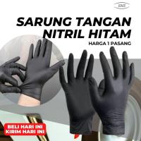 ราคา ปลอดภัยถุงมือ NITRILE ยางสีดํา น้ํายาง HANDGLOVE HAND GLOVE DISPOSABLE NITRILE ถุงมือ (43922691691)