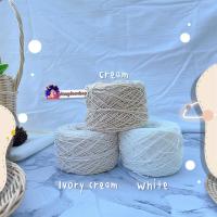 ราคา เชือกฟอก ขนาด 200กรัม สีครีม สีขาว เชือกฝ้าย100% มีเบอร์ 12 และเบอร์ 15 น้ำหนัก 200 กรัม (9159507468)